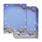 96 Sheet Christmas Stationery Paper for Writing Letters, 8.5x11 Printer Friendly Cute Santa in Sleigh, Snowflakes Letterhead, Festive Holiday Stationary